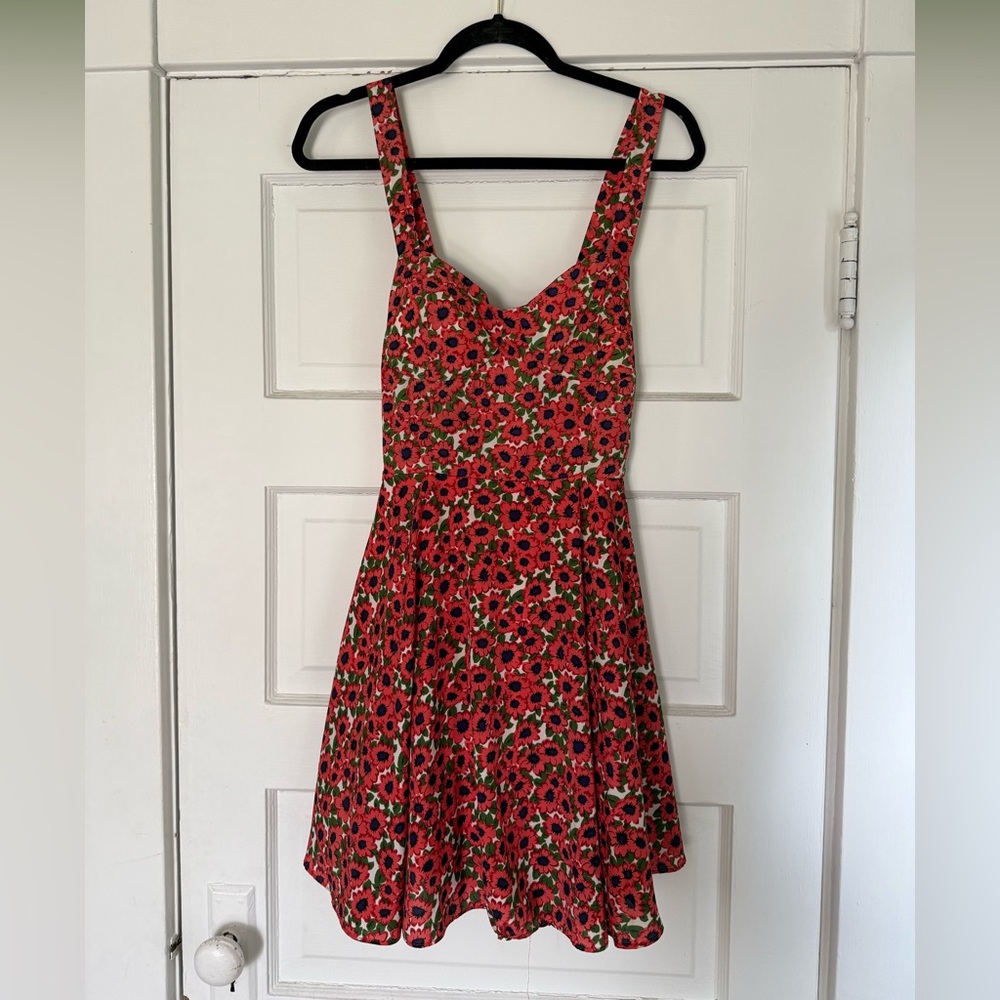 Forever 21 Red Sleeveless Sweetheart Sundress